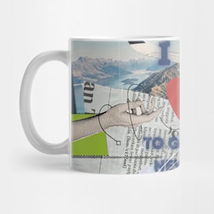 Wanderlust Chronicles: Embracing the Unknown in Travel Collage Mug
